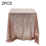 Tovaglia rotonda con paillettes ricamate 60 cm 2 pezzi