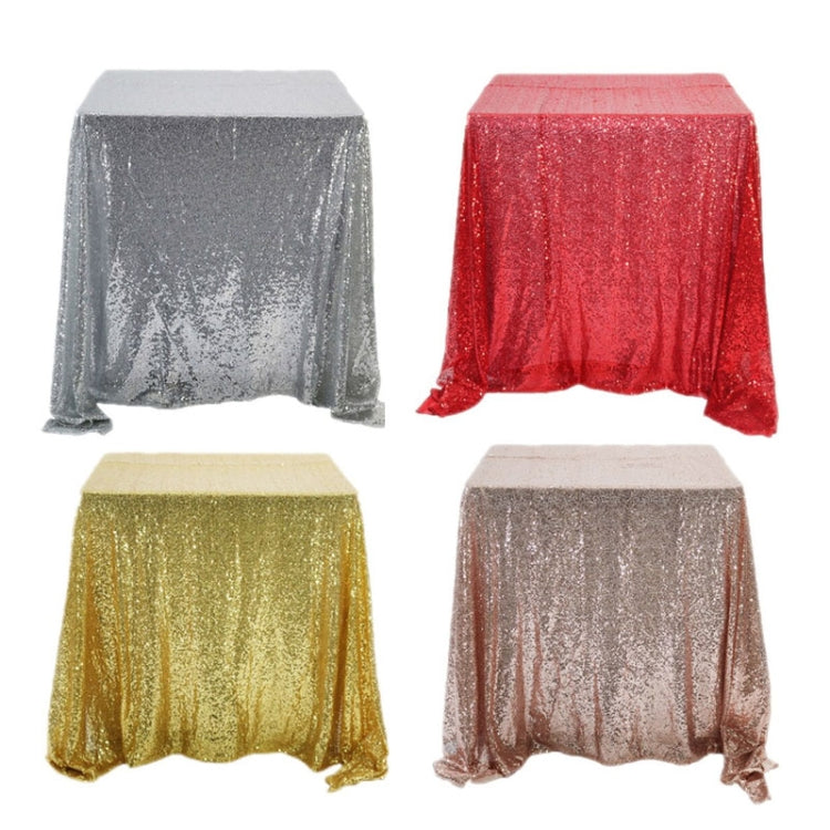Tovaglia rotonda con paillettes ricamate 60 cm 2 pezzi