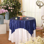 Tovaglia rotonda con paillettes ricamate 60 cm 2 pezzi