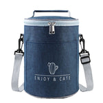 Borsa per il pranzo isolata rotonda pieghevole L M S