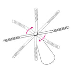 Ventilatore repellente zanzare multifunzionale 9x9x26 cm