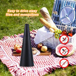Ventilatore repellente zanzare multifunzionale 9x9x26 cm