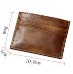 Porta carte da uomo in pelle PU multi carte 11x9x2 cm