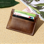 Porta carte da uomo in pelle PU multi carte 11x9x2 cm