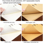 Quaderno a fogli mobili con cinturino in pelle PU A7 A6