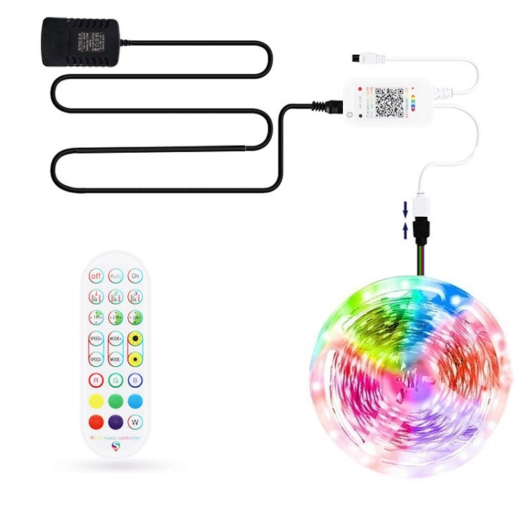 Striscia luminosa LED RGB Bluetooth 5m-20m con telecomando