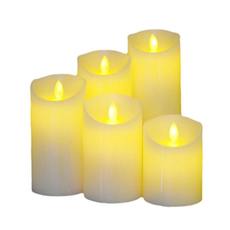 Portacandele elettronico LED ricaricabile set 3 pezzi