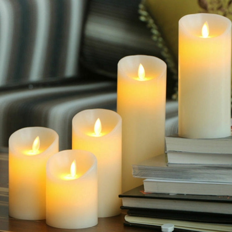 Portacandele elettronico LED ricaricabile set 3 pezzi