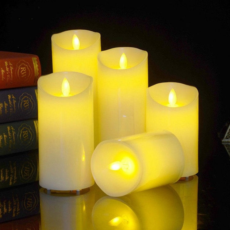 Portacandele elettronico LED ricaricabile set 3 pezzi