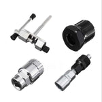 Set utensili riparazione bici smontaggio albero e volano