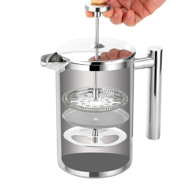 Caffettiera a pressione francese in acciaio inox 304 350-1000ml