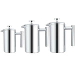 Caffettiera a pressione francese in acciaio inox 304 350-1000ml