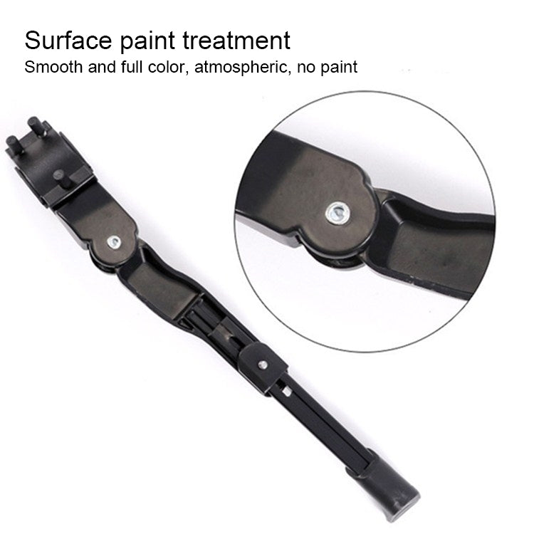 Cavalletto per mountain bike 26 pollici regolabile in alluminio nero - immagine 3