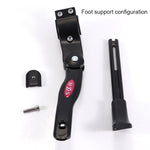Cavalletto per mountain bike 26 pollici regolabile in alluminio nero - immagine 6