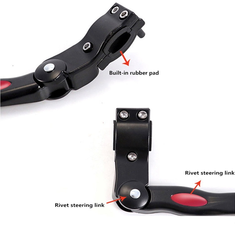 Cavalletto per mountain bike 26 pollici regolabile in alluminio nero - immagine 7
