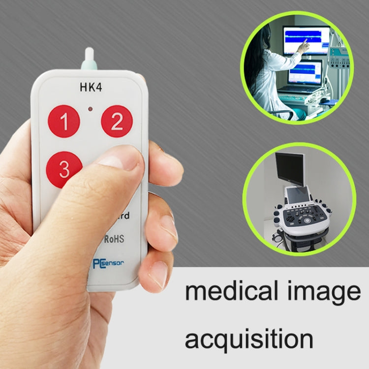 Tastierino USB 4 tasti per acquisizione ultrasuoni medici