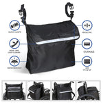 Borsa portaoggetti per bracciolo sedia a rotelle 18x16x8 pollici