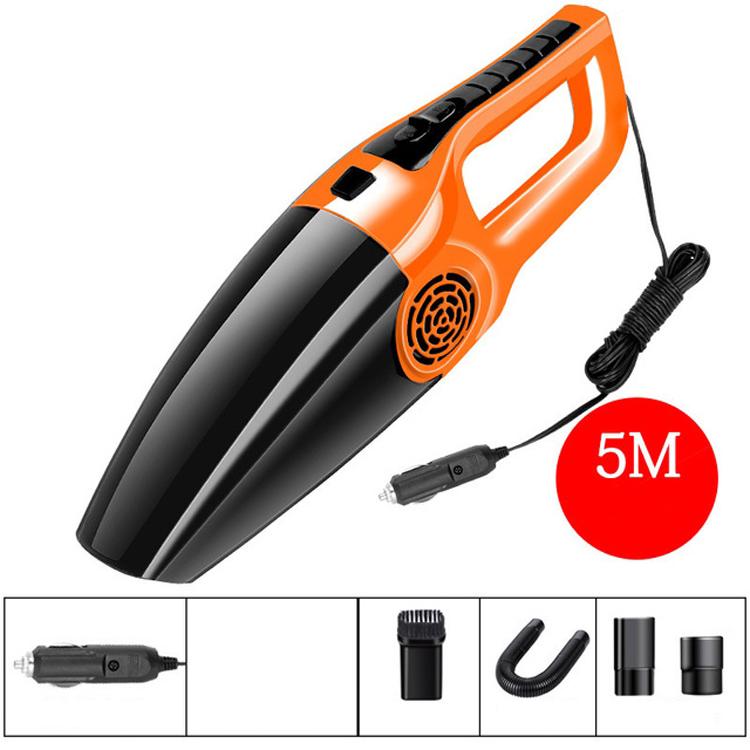 Aspirapolvere per auto 120W umido e secco con cavo 5m