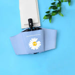 Ombrello pieghevole GD Daisy anti-UV per sole e pioggia