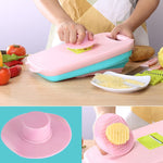 Tagliere pieghevole 9 in 1 con coltelli in acciaio