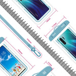 Custodia impermeabile trasparente per cellulare da 2 pezzi, vari colori