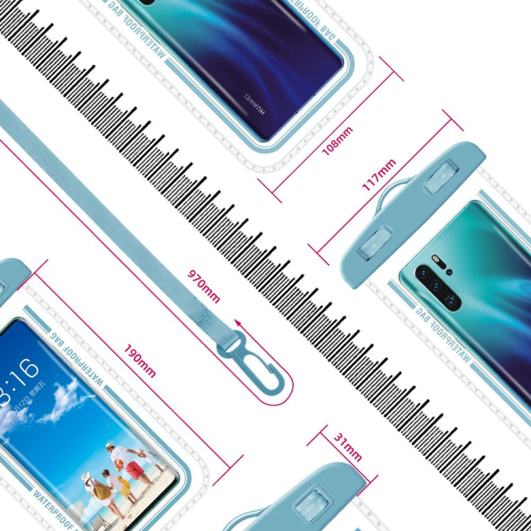 Custodia impermeabile trasparente per cellulare da 2 pezzi, vari colori