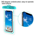 Custodia impermeabile trasparente per cellulare da 2 pezzi, vari colori