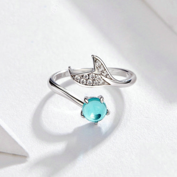 Anello aperto donna in argento S925 placcato platino