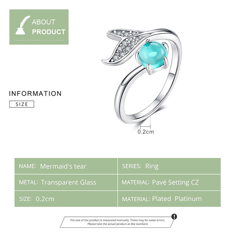 Anello aperto donna in argento S925 placcato platino
