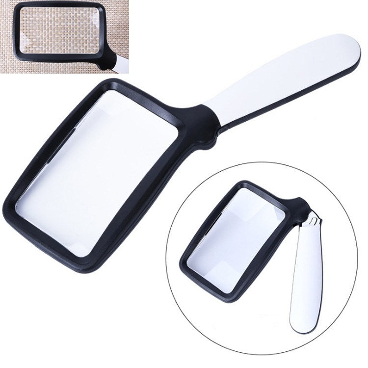 Lente d’ingrandimento portatile 2X pieghevole con 5 luci LED