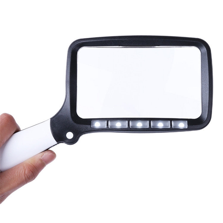 Lente d’ingrandimento portatile 2X pieghevole con 5 luci LED - immagine 3
