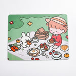 Set 5 tappetini mouse portatili coniglietto 25x20 cm