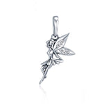 Ciondolo fata fiore in argento sterling 925 da donna