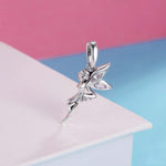 Ciondolo fata fiore in argento sterling 925 da donna