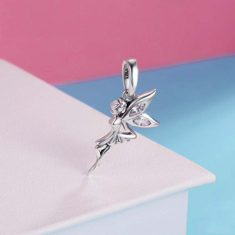 Ciondolo fata fiore in argento sterling 925 da donna