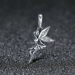 Ciondolo fata fiore in argento sterling 925 da donna