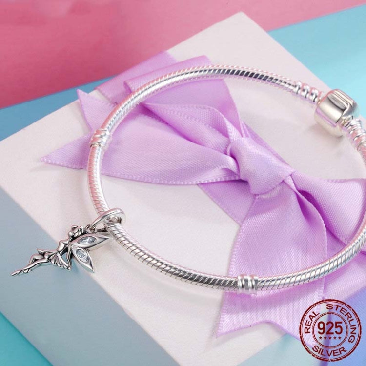 Ciondolo fata fiore in argento sterling 925 da donna