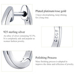 Orecchini in argento sterling S925 rotondi 1 cm