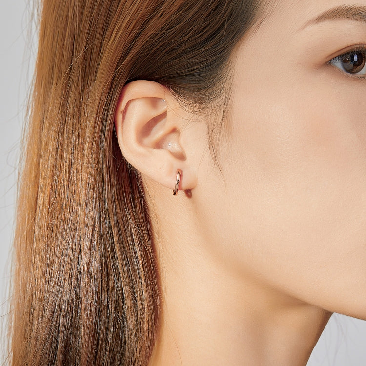 Orecchini in argento sterling S925 rotondi 1 cm