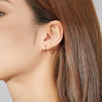 Orecchini in argento sterling S925 rotondi 1 cm