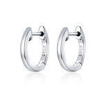 Orecchini in argento sterling S925 rotondi 1 cm