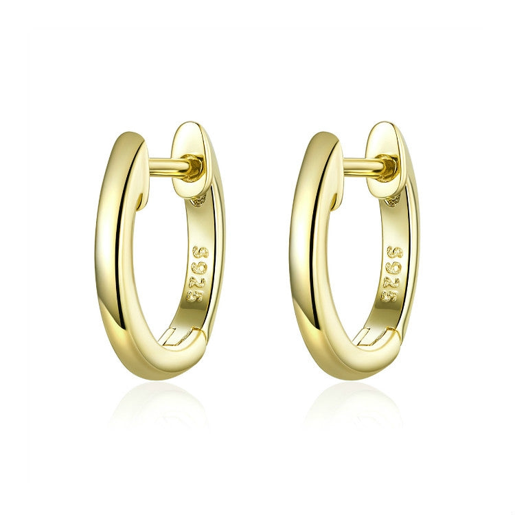 Orecchini in argento sterling S925 rotondi 1 cm