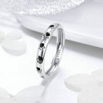 Anello in argento sterling con impronta animale S925