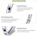 Anello in argento sterling con impronta animale S925