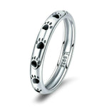 Anello in argento sterling con impronta animale S925