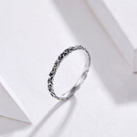 Anello in argento sterling con motivo vintage S925
