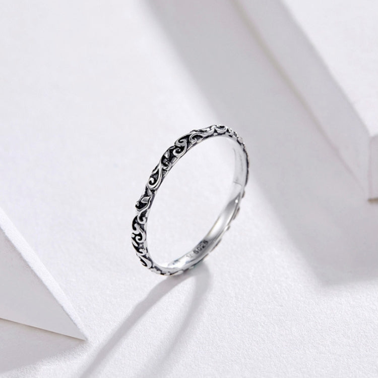 Anello in argento sterling con motivo vintage S925