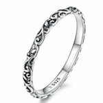 Anello in argento sterling con motivo vintage S925