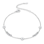 Bracciale donna argento sterling S925 margherita 21 cm