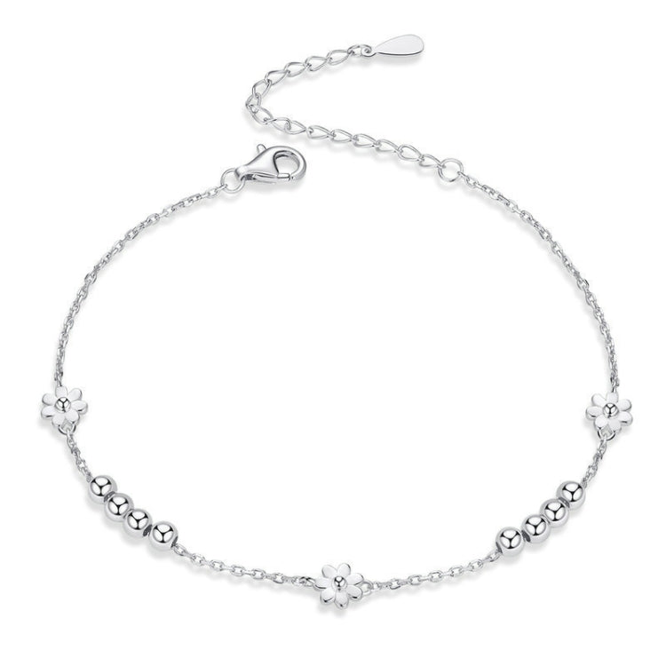 Bracciale donna argento sterling S925 margherita 21 cm